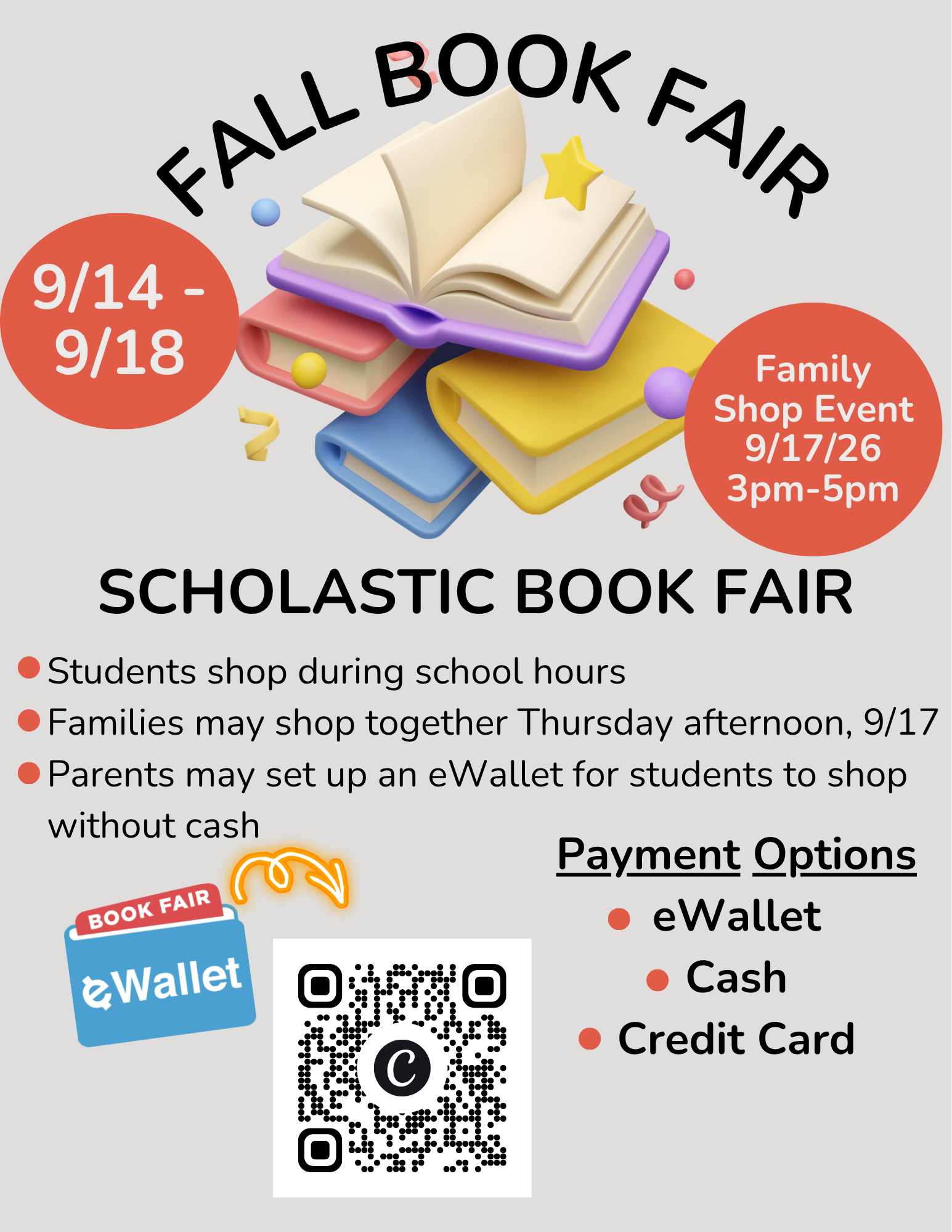 Fall Book Fair Flyer