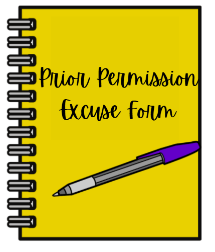 Prior Permission Excuse Form