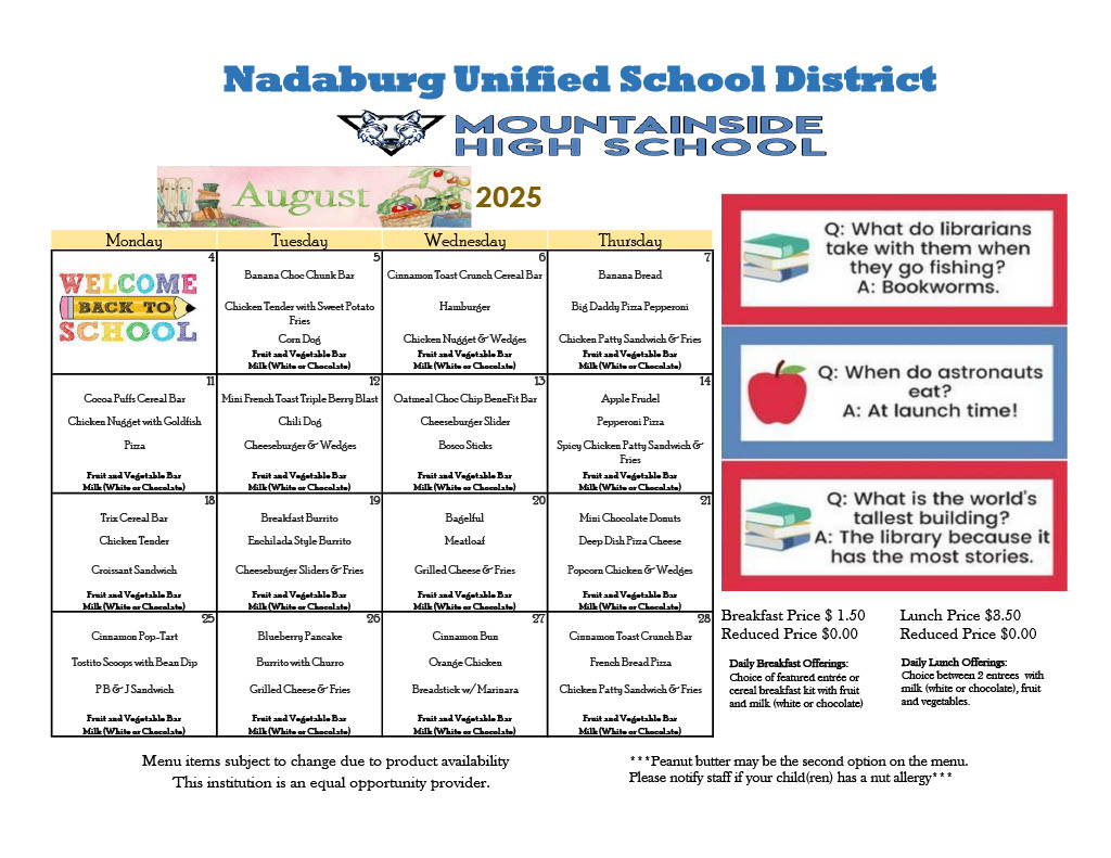 Breakfast/Lunch Menu