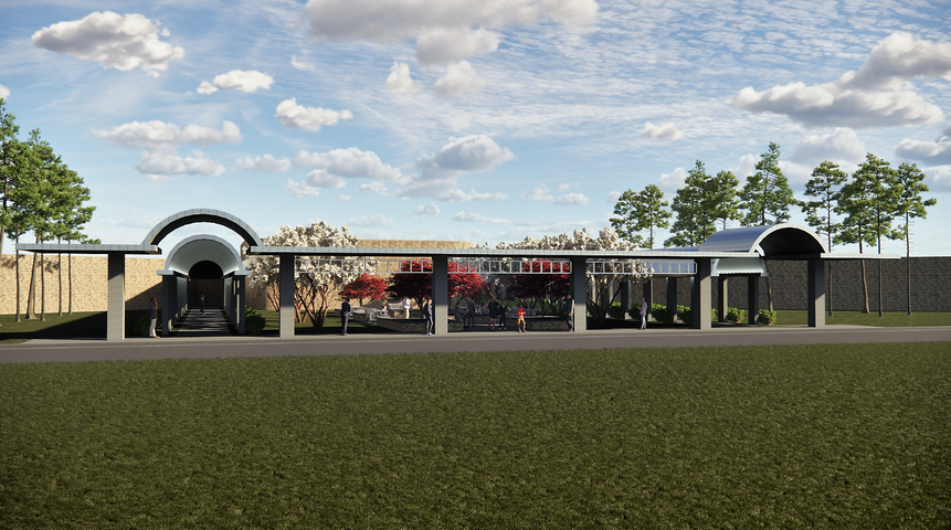 Sumter Middle School Entrance Canopy