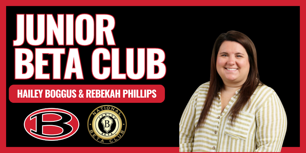 Junior Beta Graphic with photo of Sponsor Hailey Boggus