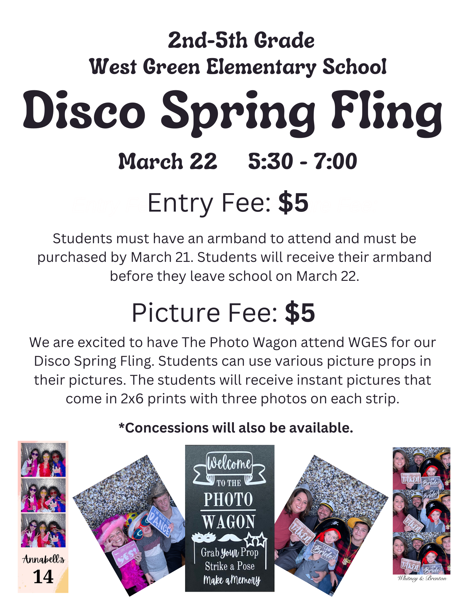 Disco Spring Fling Flyer (English)