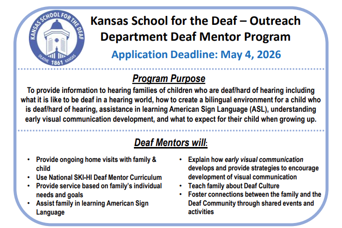 Deaf Mentor Flyer