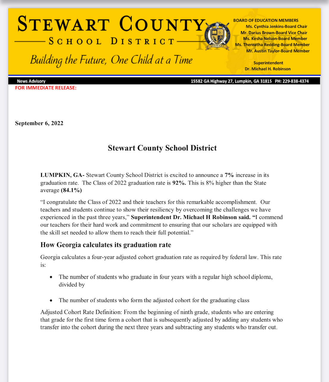special ed newsletter