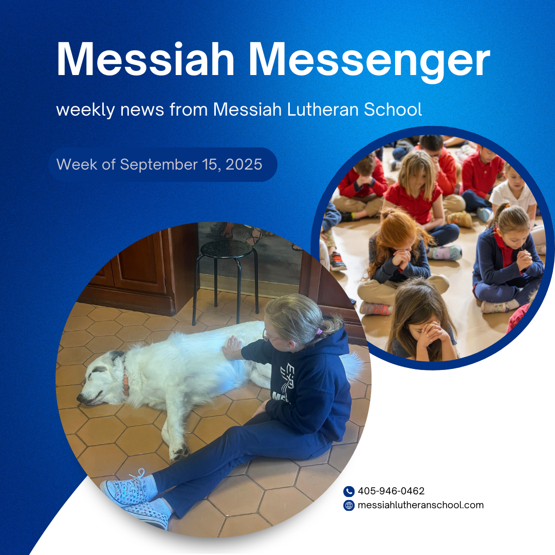 Messiah Messenger for the week of September 15, 2025