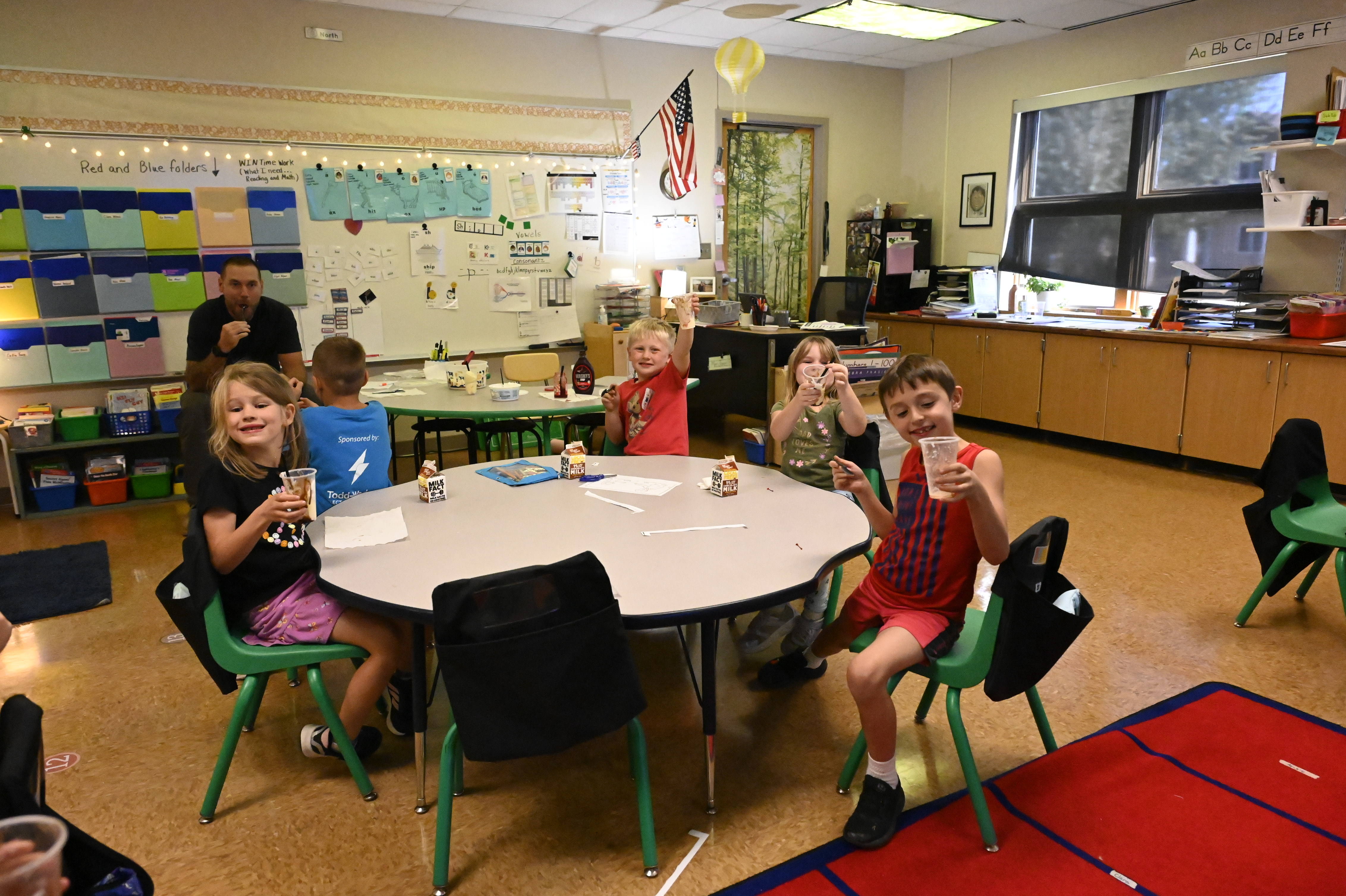 Students with Ice Cream 