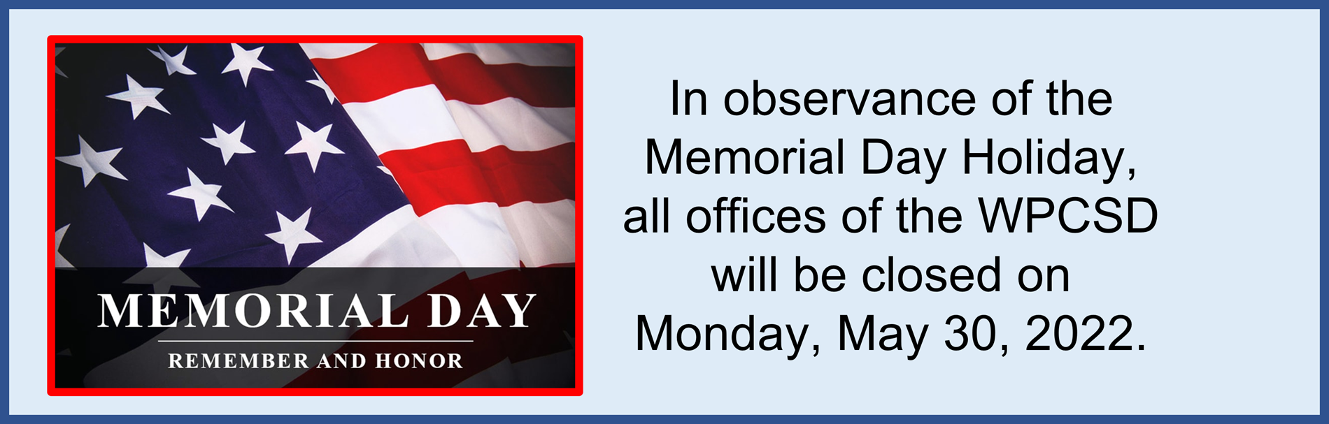 memorial day holiday