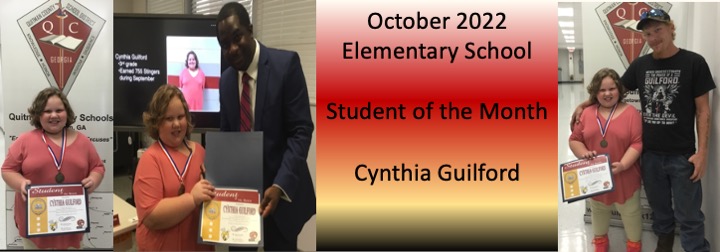 Cynthia Guilford October 2022 Student of the Month