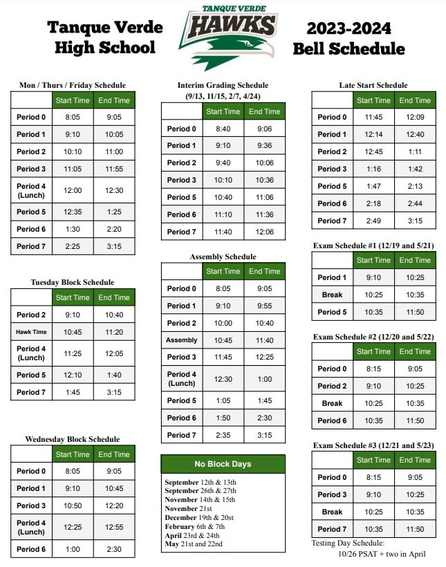 Bell Schedule