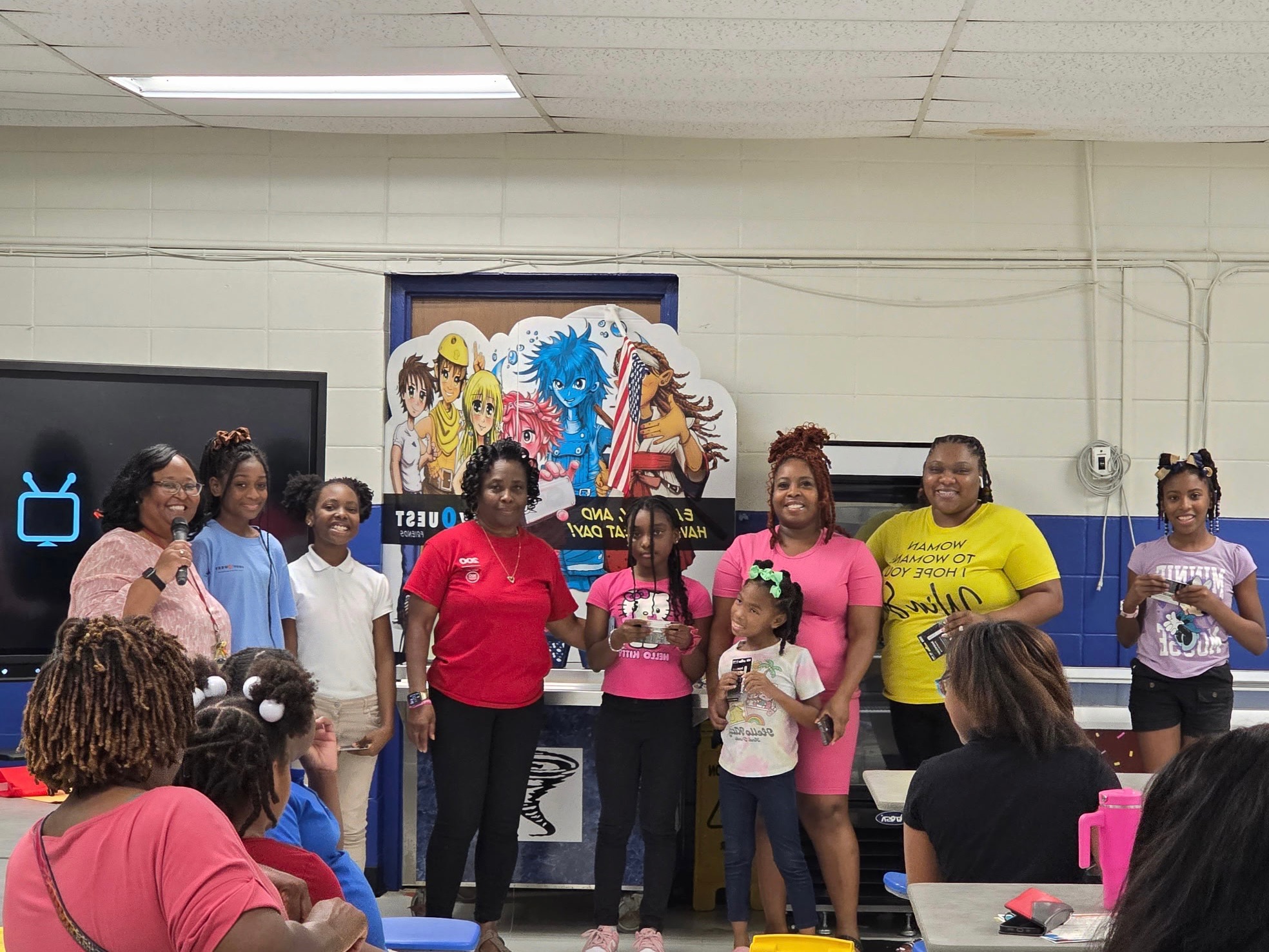 LJHS Kenley Wade, Jada Coats, Natalie Coleman, Jeremiah Gracey, and Raniah Gibbs  - Perfect Attendance Winners