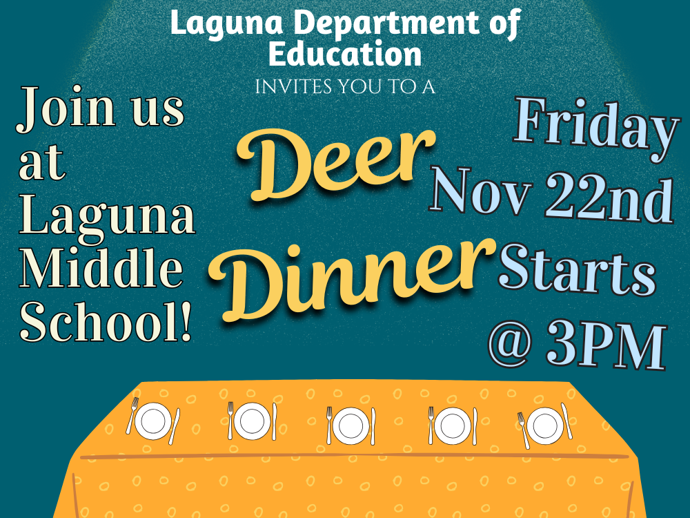 Deer Dinner at LMS · November 22nd · 3pm