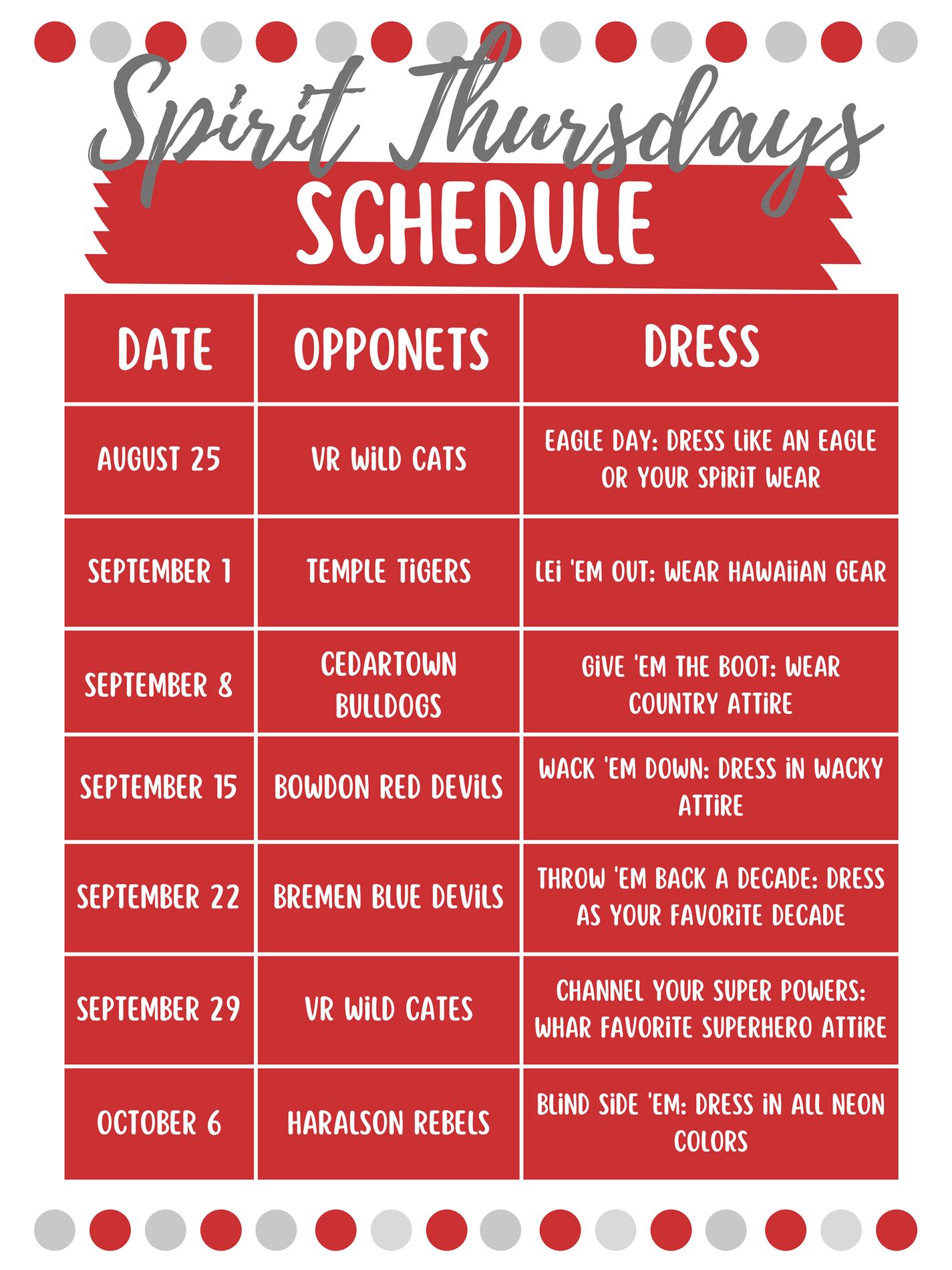 spirit days spirit days