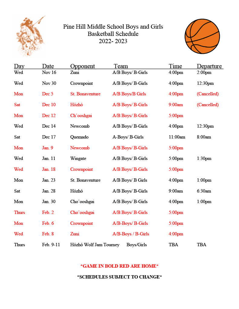 Schedule Schedule