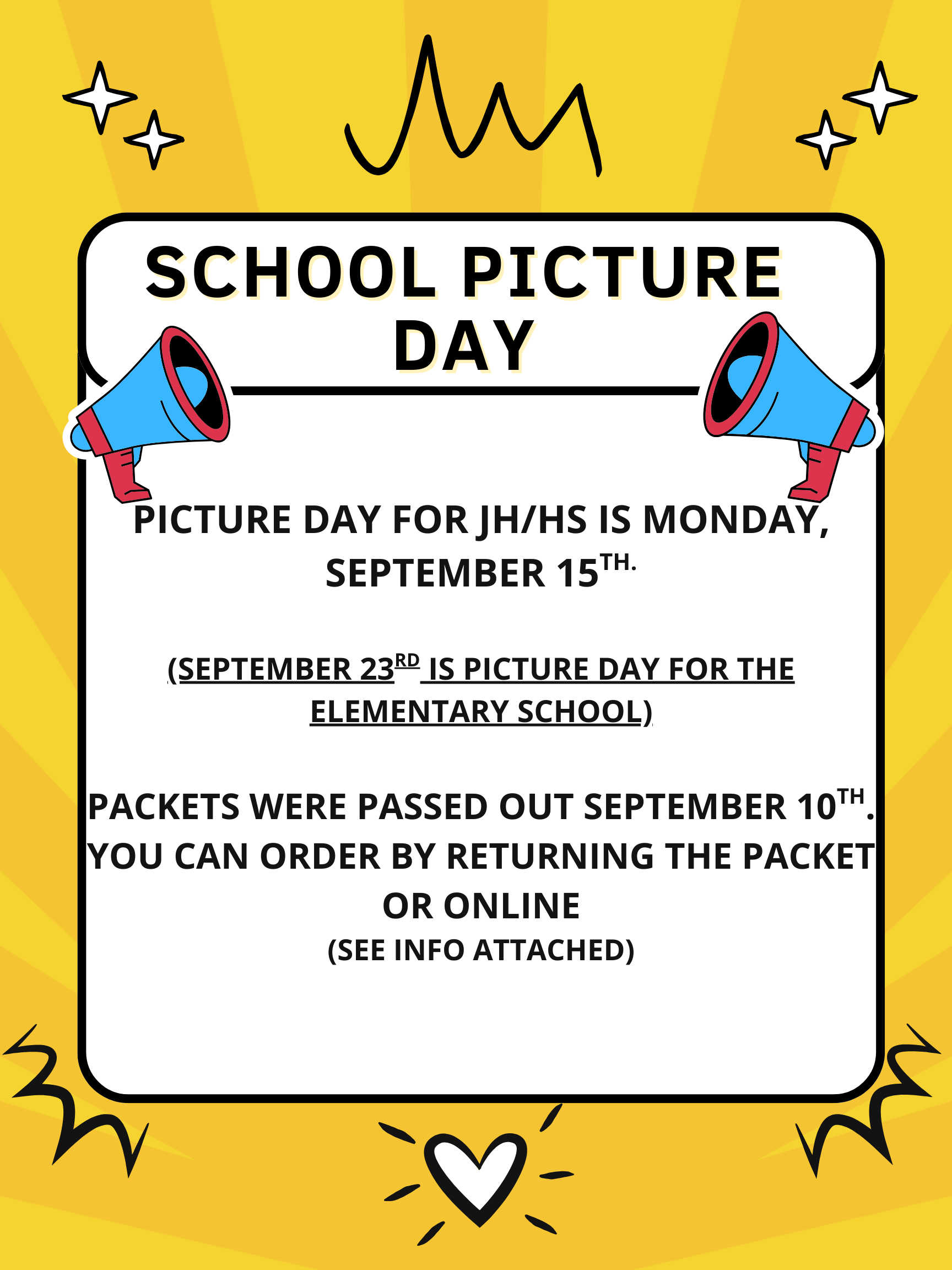 JH/HS Picture Day