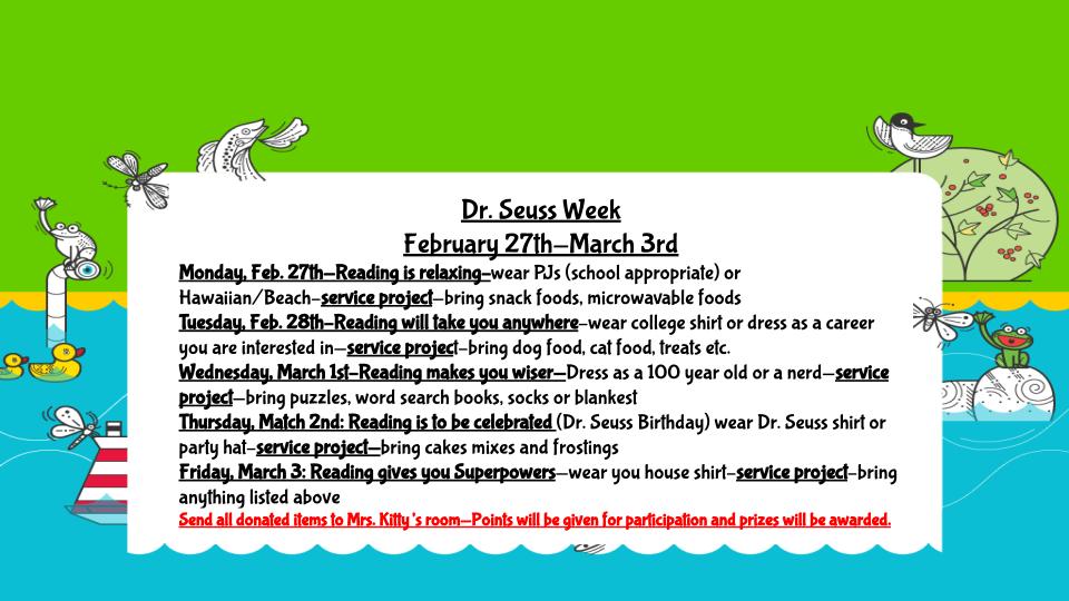 Dr. Seuss Week 