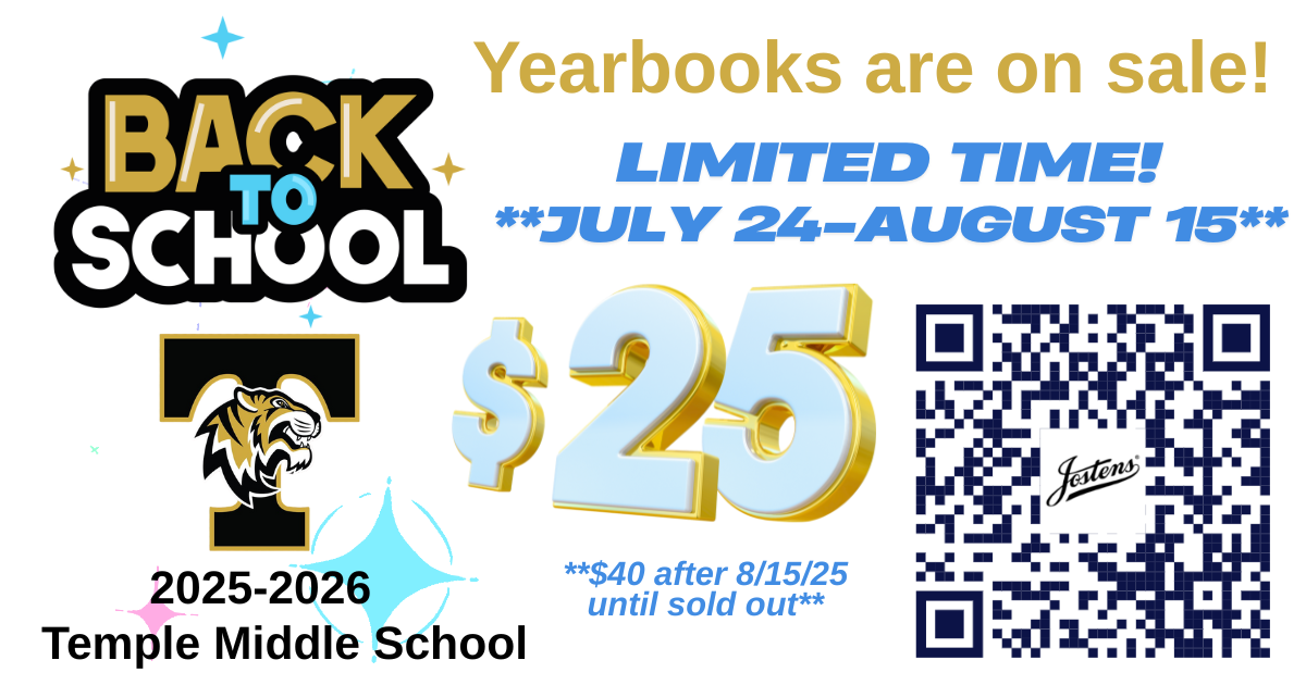 Purchase a Yearbook for $25 Until August 15, 2025