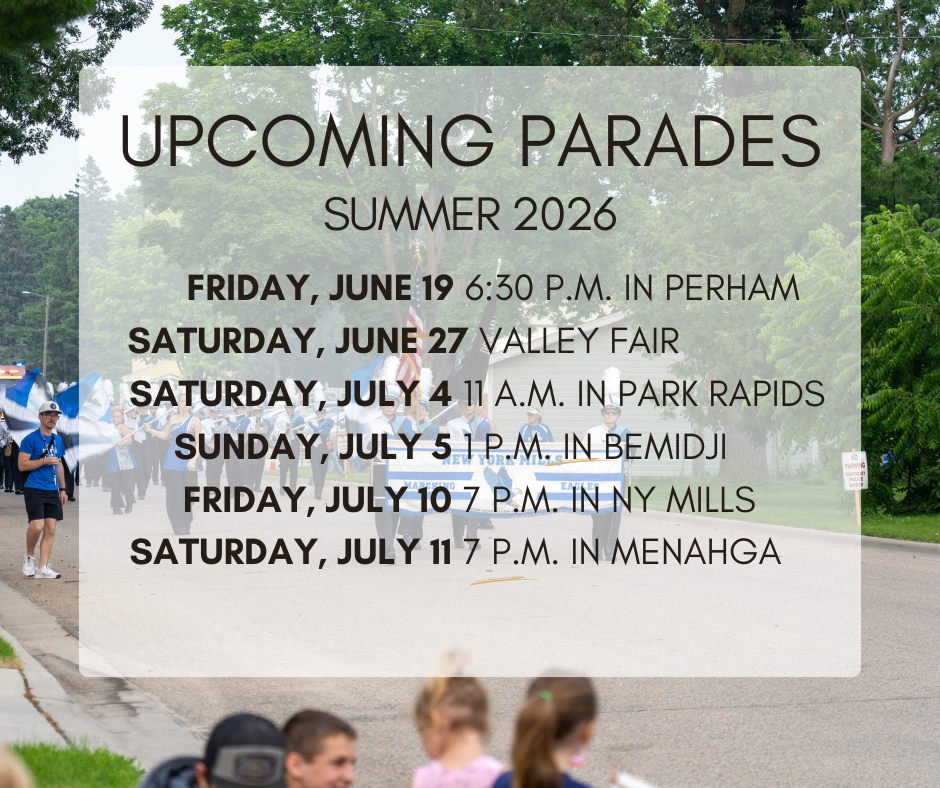 marching eagle band parade schedule