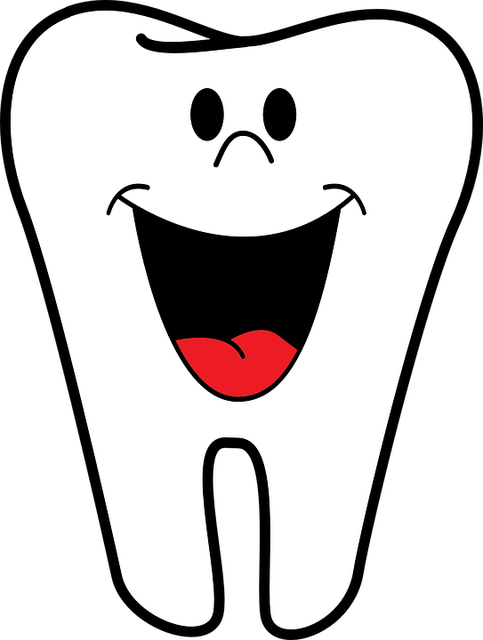 Smiling Tooth Cartoon