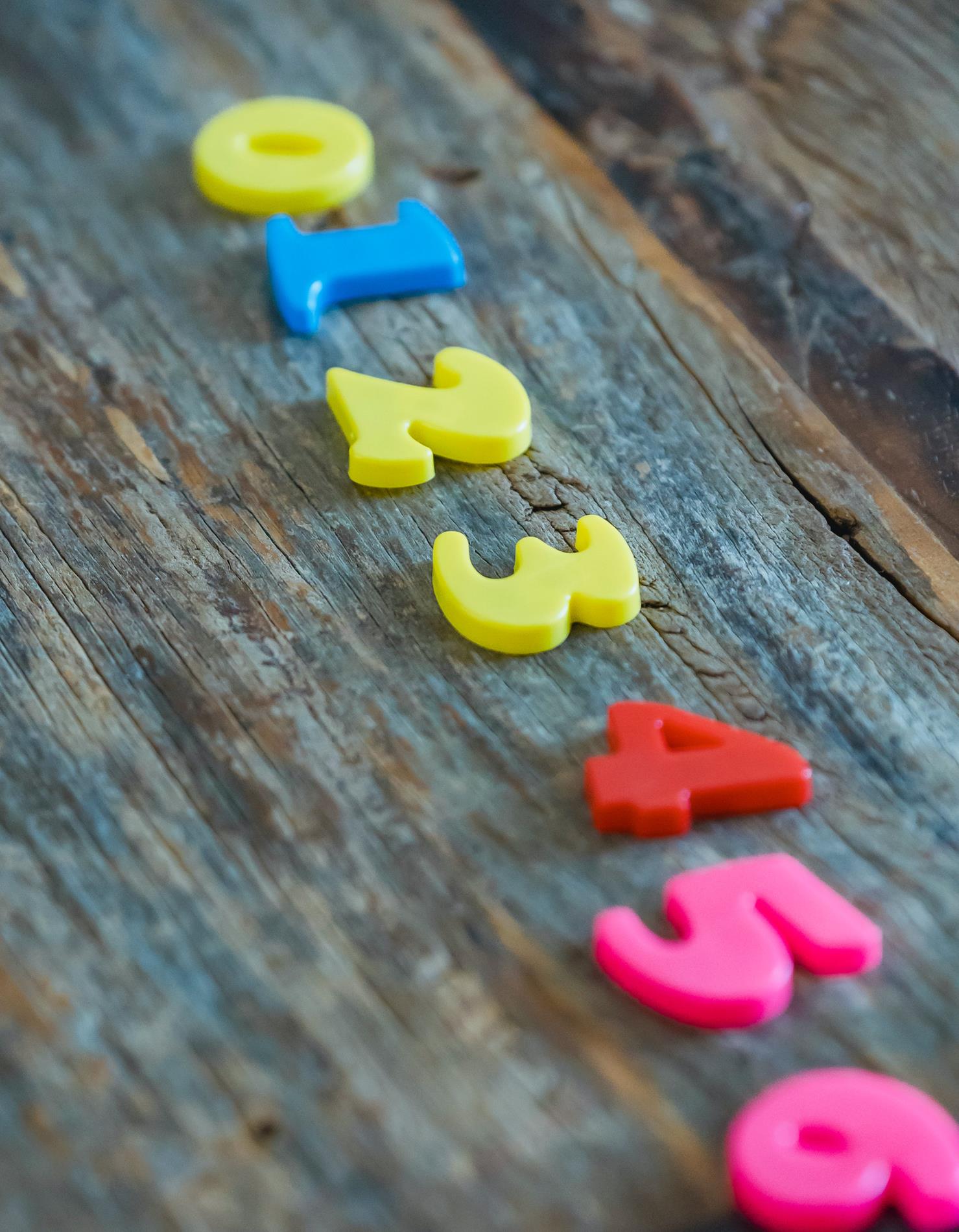 colorful numbers for kids