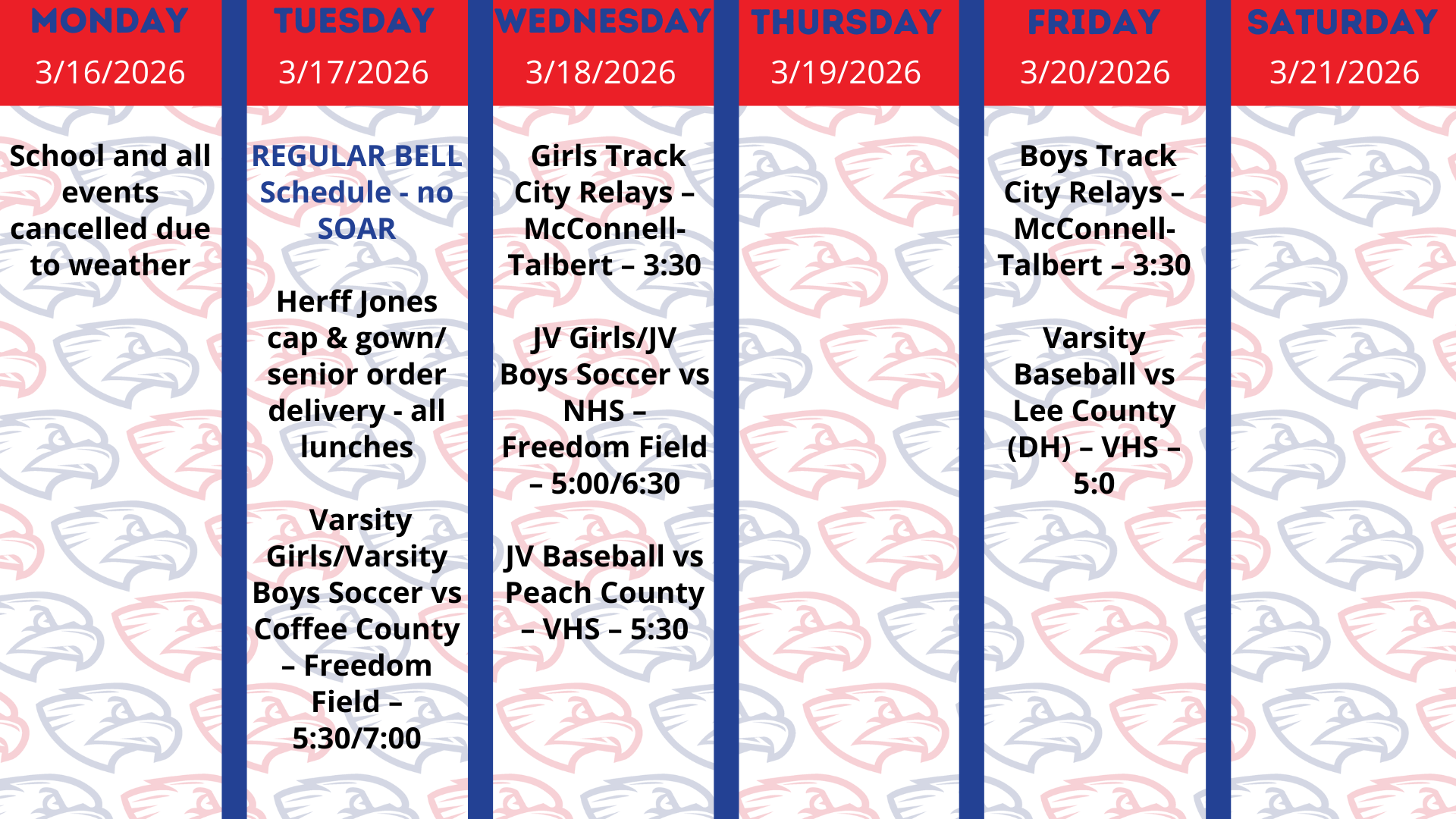 3.16.26 Week at a Glance