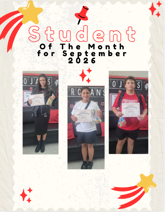 Congratulations to our September Students of the Month! 