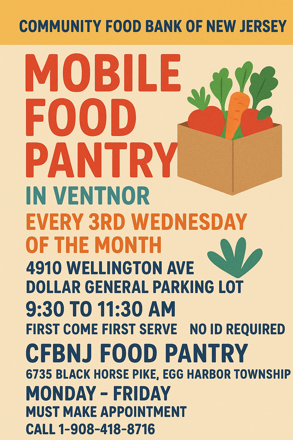 CFBofNJ Mobile Pantry