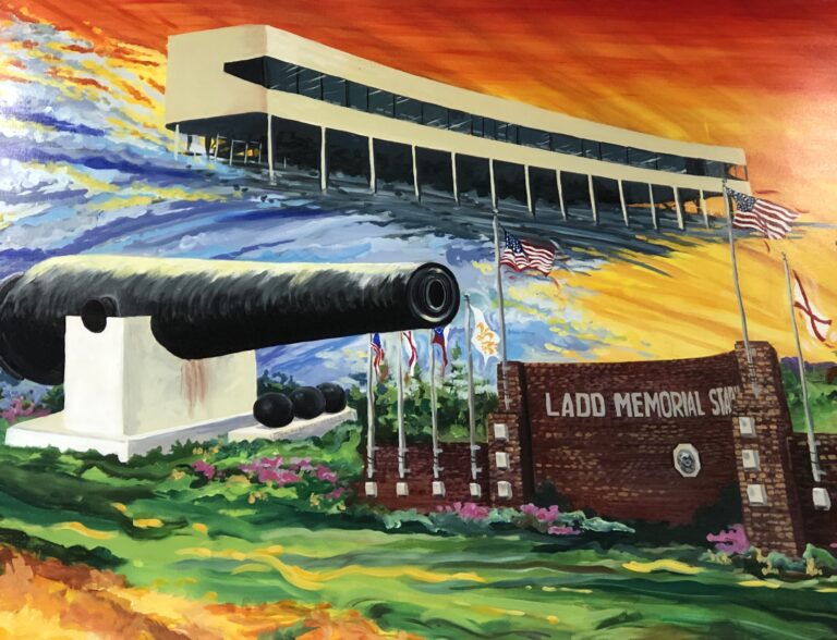 Painting of Ladd-Peebles Memorial