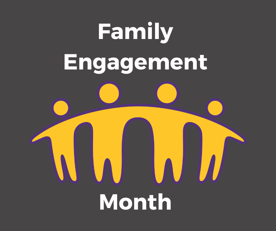 Family engagement month picture of stick people