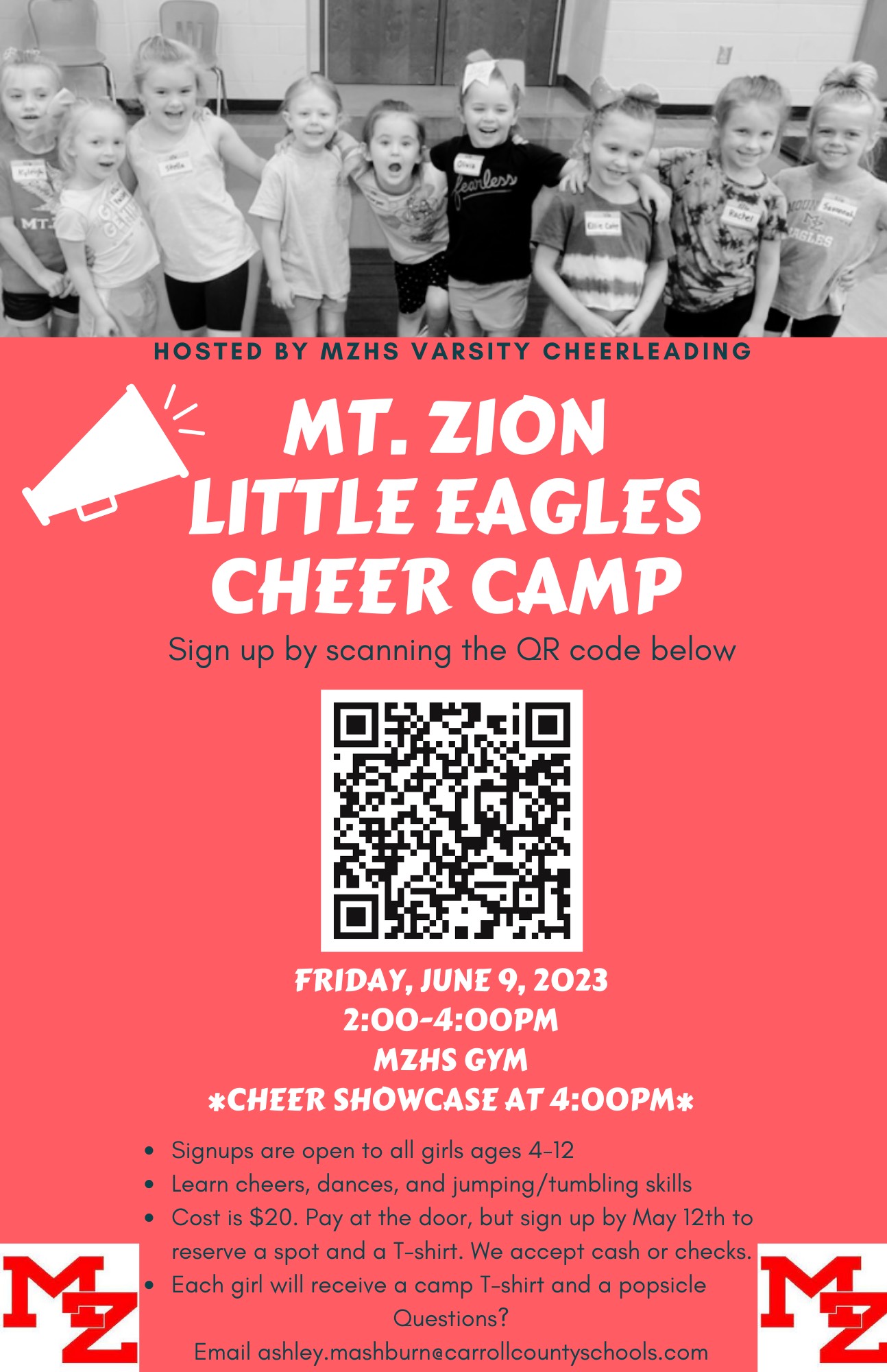 MZHS Cheer Camp 2023