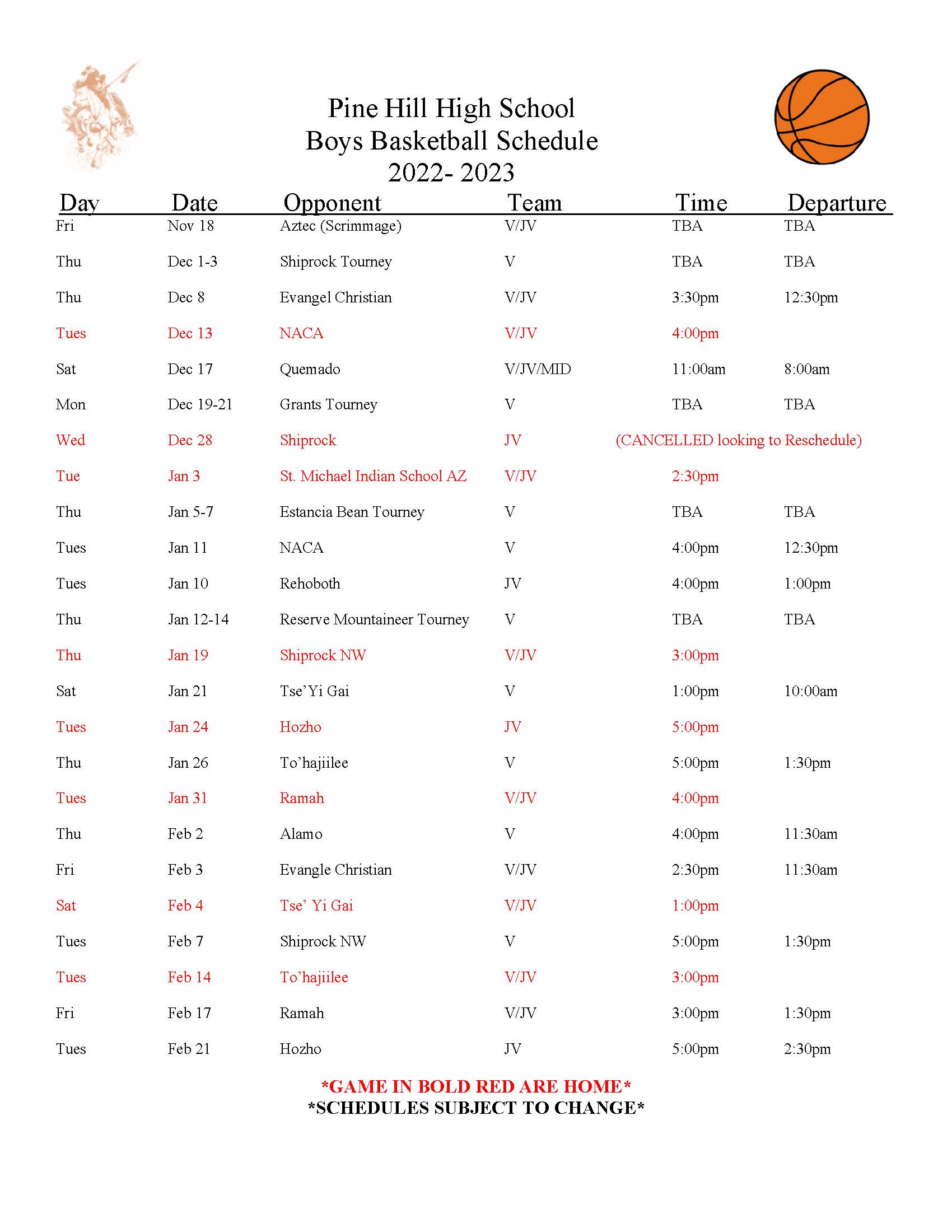 2023 boys bball sched