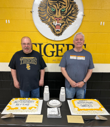 Retirees Kevin Burchfield and Gary Caplinger