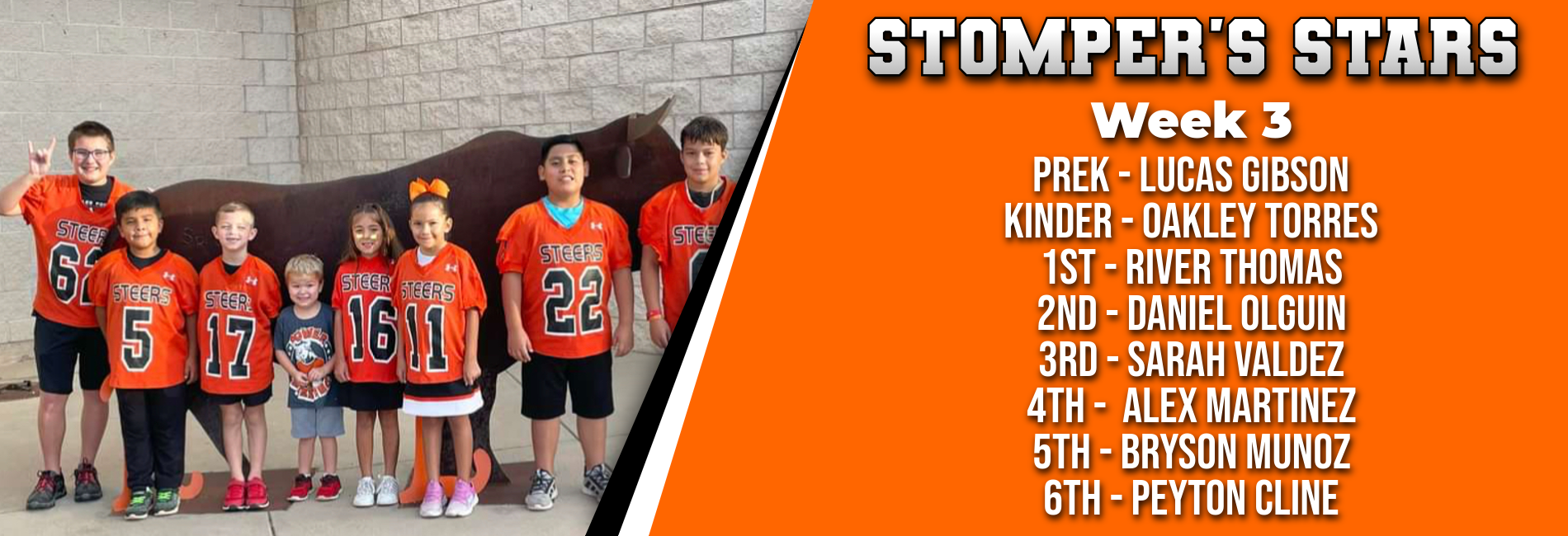 Stompers Stars for week 3