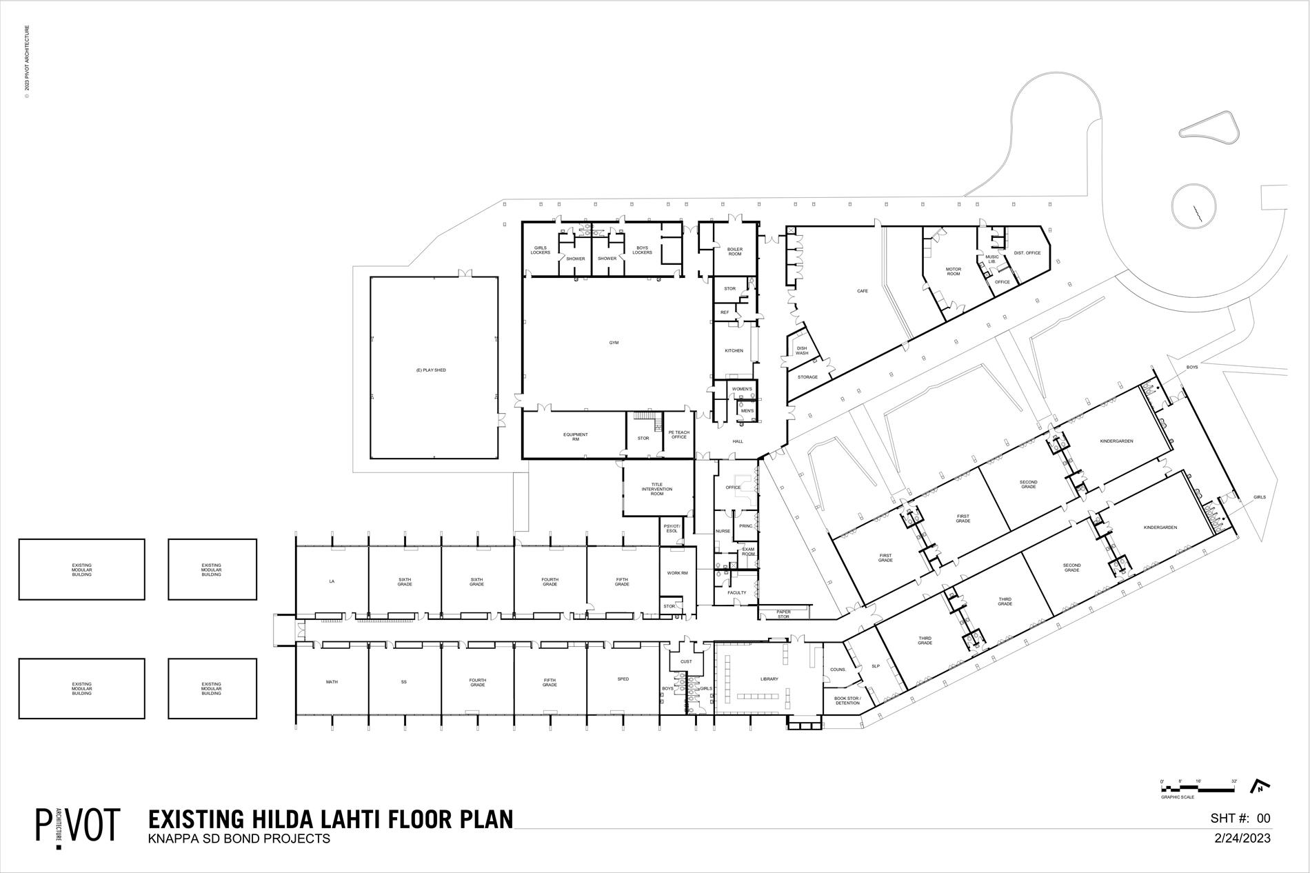 Existing Hilda Lahti floor plan draft schematic