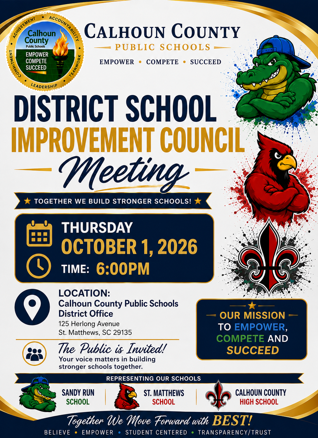 District School Improvement Council Meeting