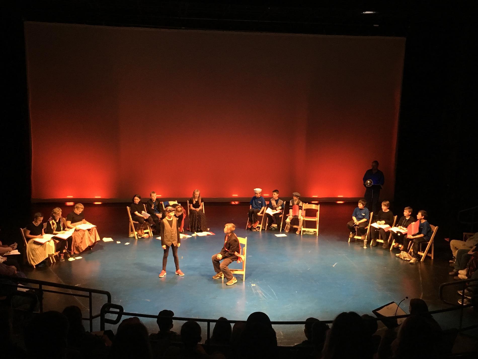 Students Performing at the Northern Stage Theater