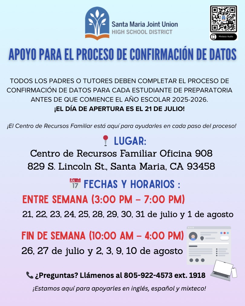 Parent Data Confirmation Support Parent Data Confirmation Support