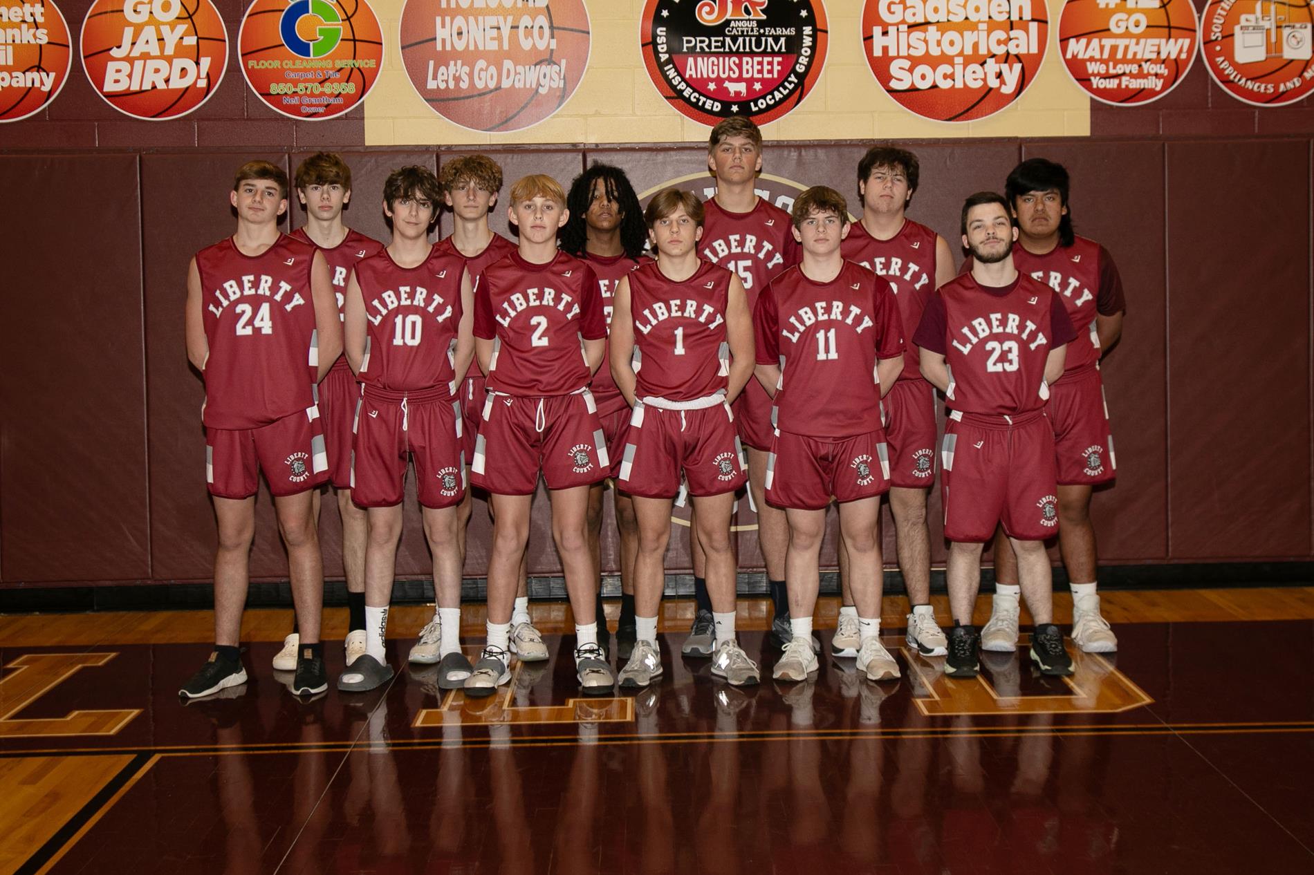 2024 LCHS Boys JV Basketball Team