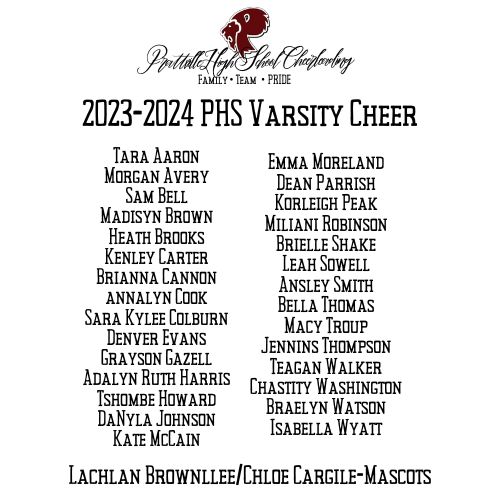 PHS 2023-2024 Varsity Cheer