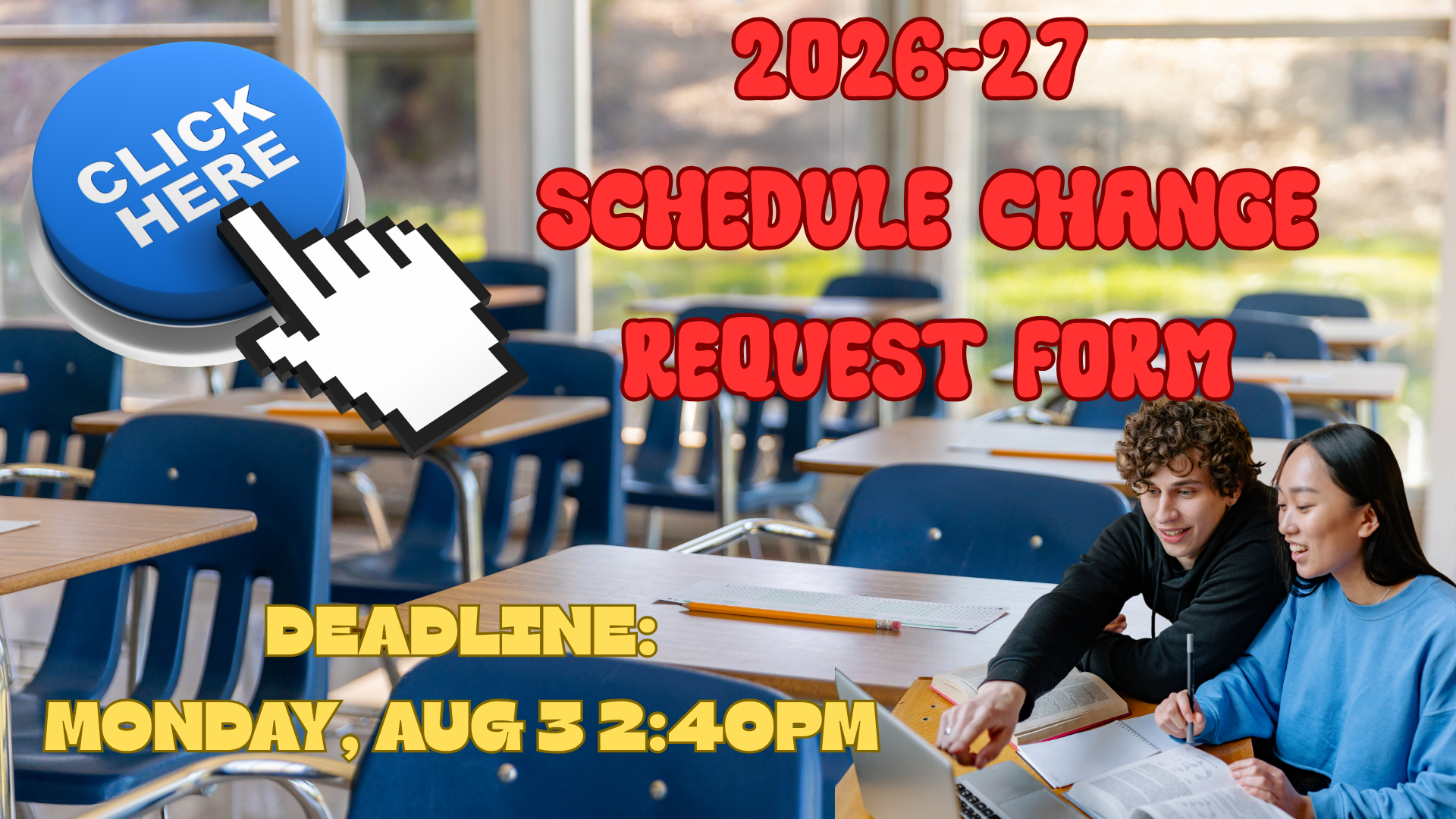 Click here for Schedule Change Form