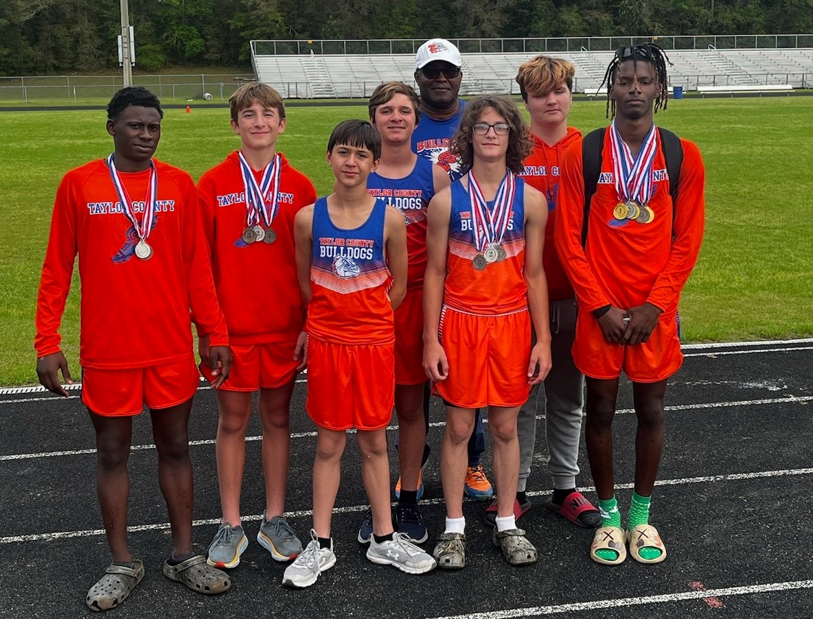 TCMS boys track team, out of 7 competing teams, placed 2nd overall at the North Florida Middle School Invitational in Quincy. 