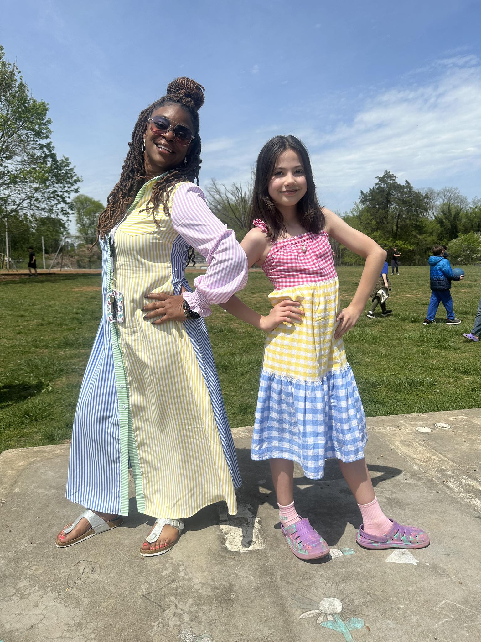 Mrs. Holman and Student