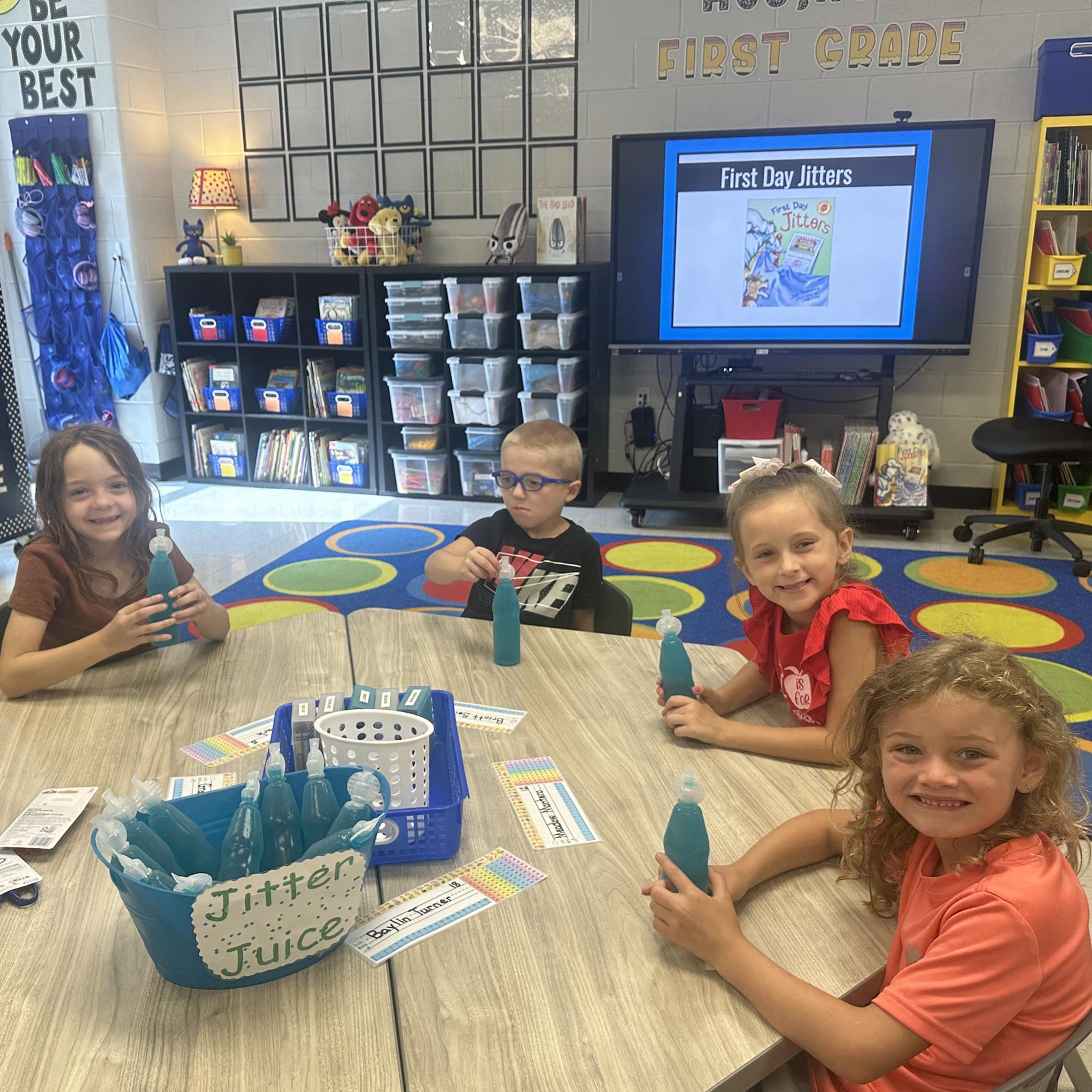 1st grade jitter juice story