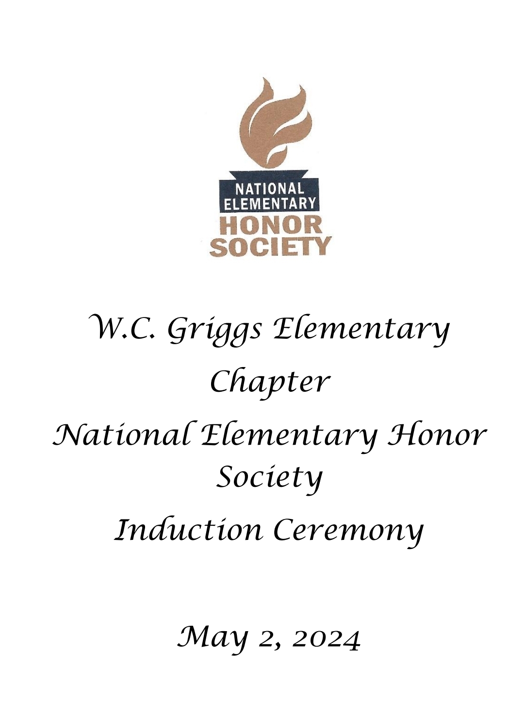 Griggs NEHS New Inductees 2024-2025