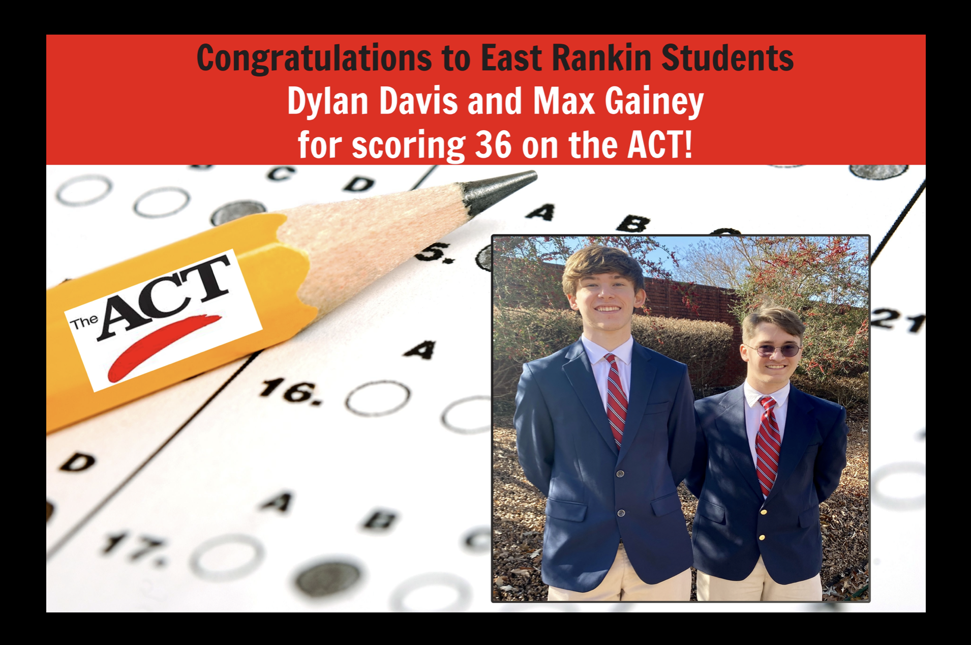 ERA Students Score 36 on ACT Test
