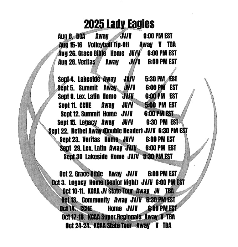 2025-2026 Volleyball Schedule