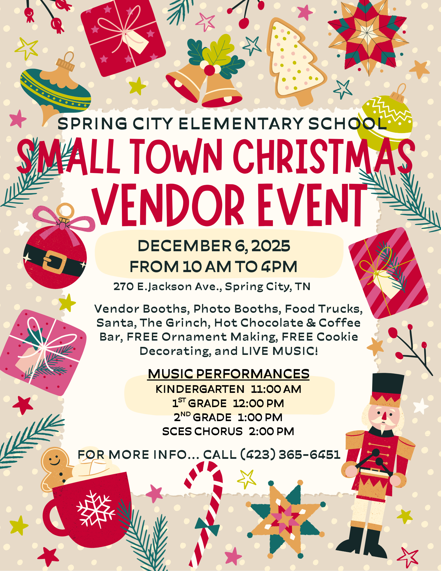 Small Town Christmas Flyer