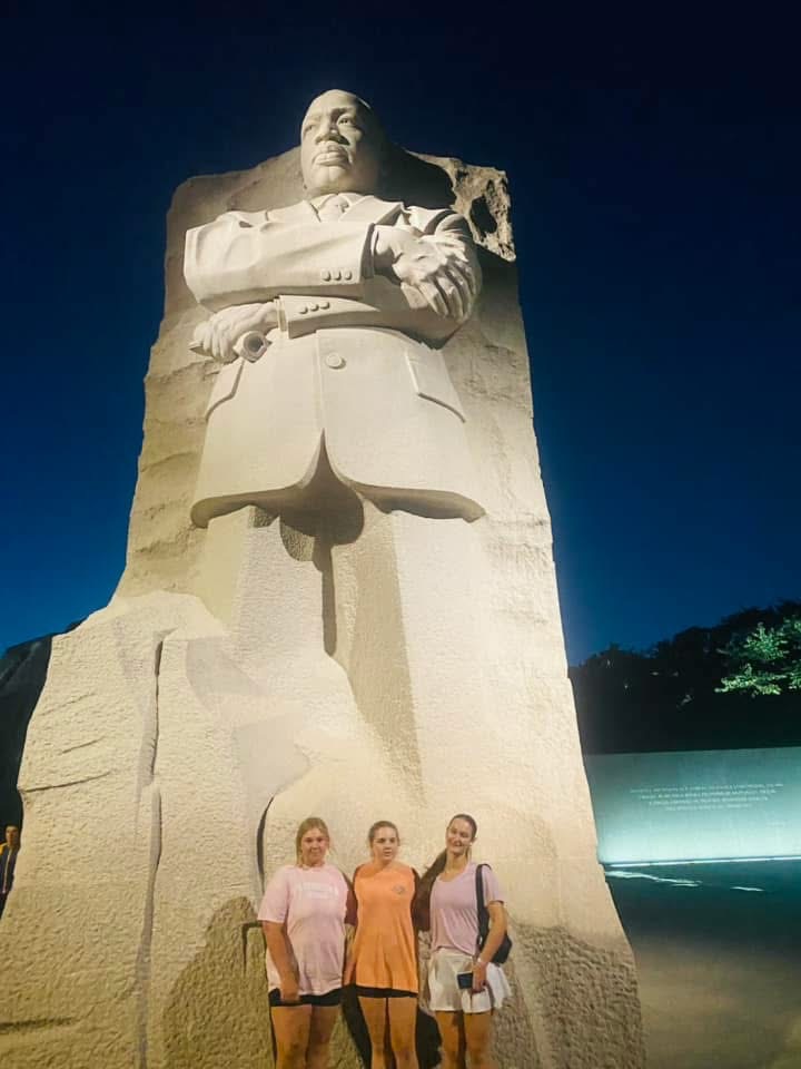 Edrising at MLK statue Washington