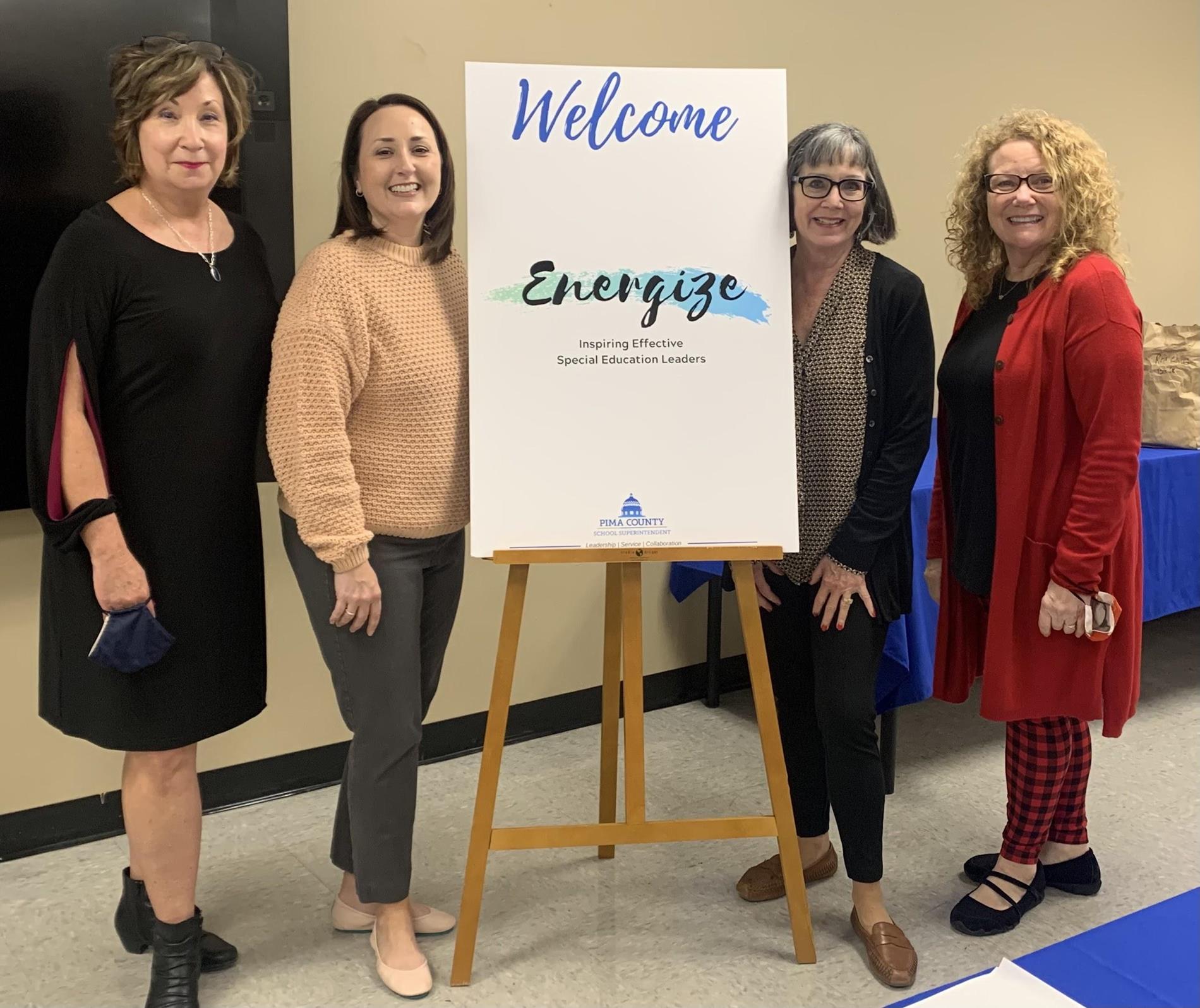 Members of the Pima County Superintendent’s Office Energize project    - Pictured (L-R) Diane Kent, Tiffany Hodge, Kathleen McNaboe, Maura Clark-Engle