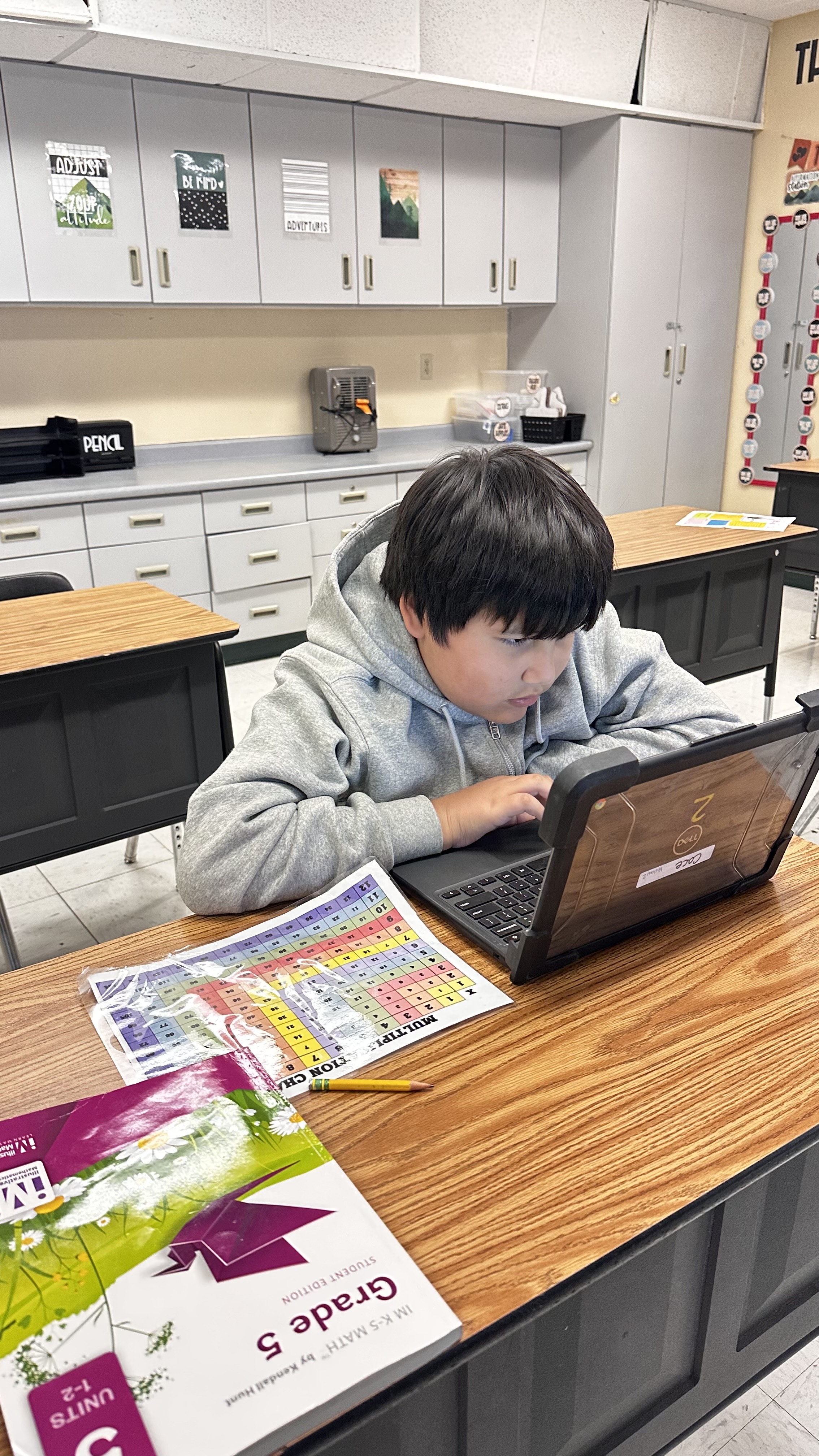 IXL math quiz in action!