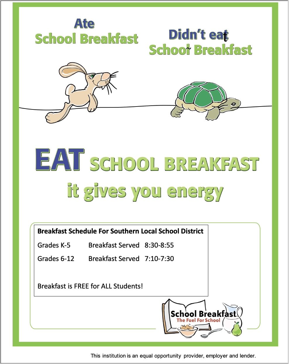 Breakfast poster Breakfast poster